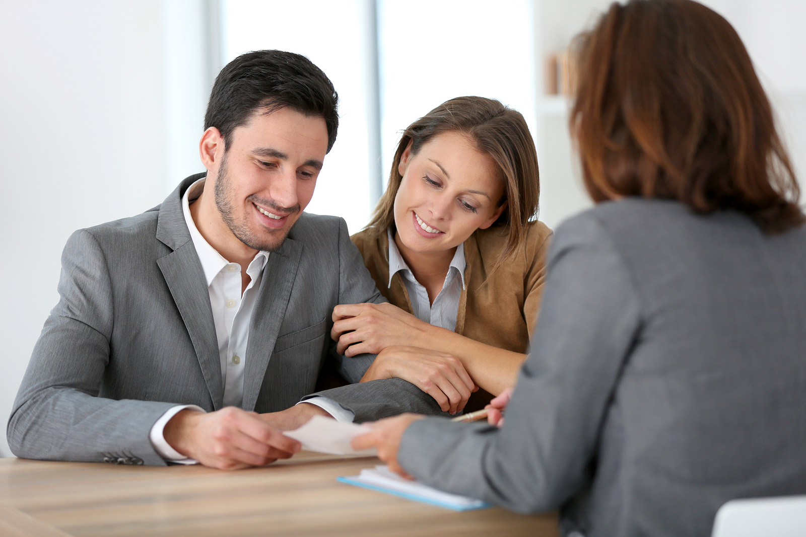 Two people with banker