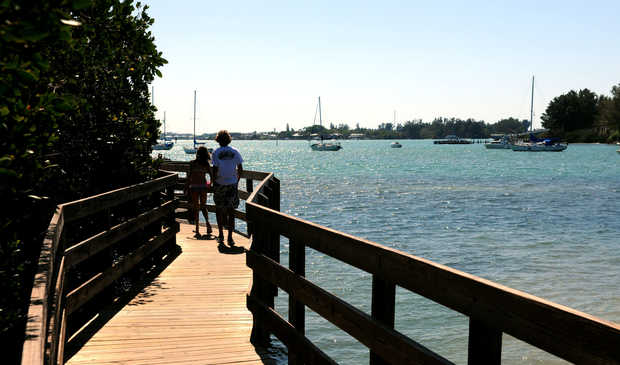 Coquina Baywalk at Leffis Key, Bradenton Beach, FL 