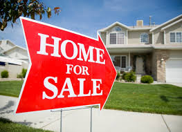 Home for sale with sign