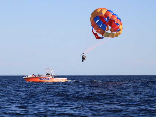 Parasailing off Anna Maria Island
