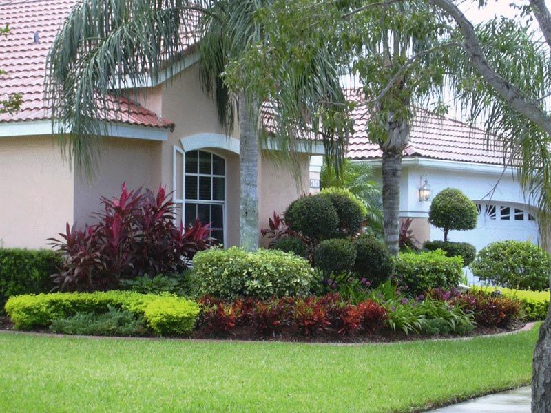 Well landscaped lawn